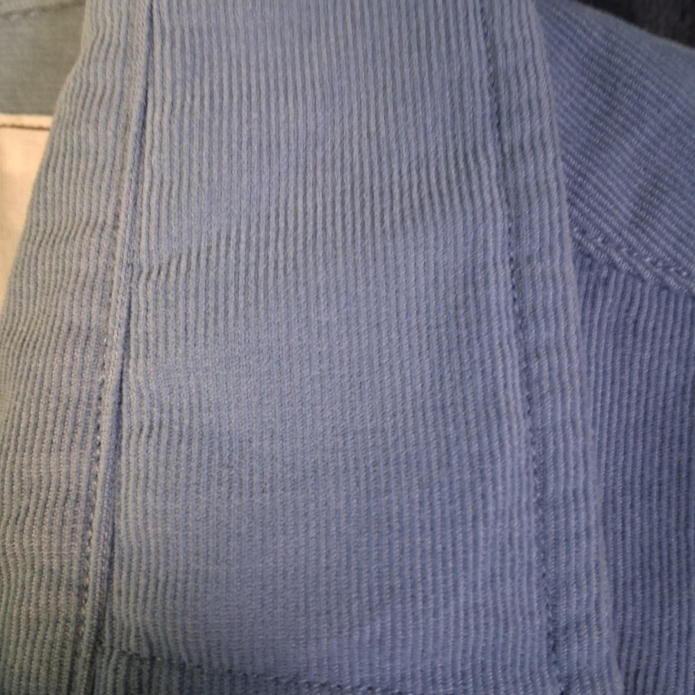 NWOT FRANK & EILEEN Womens Size Small Barry Corduroy Blue Long Sleeve Shirt $258 - Picture 9 of 16